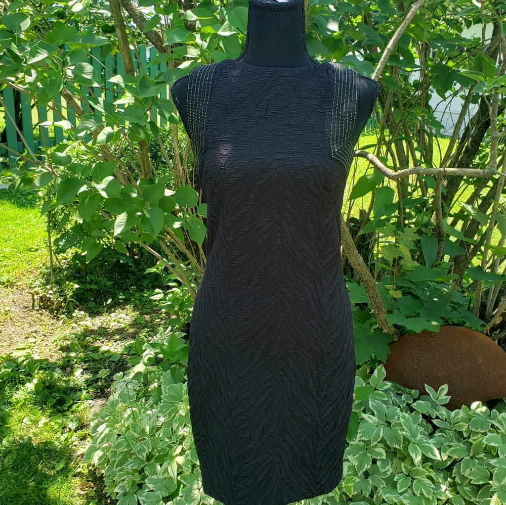 MNG Collection fitted Black dress